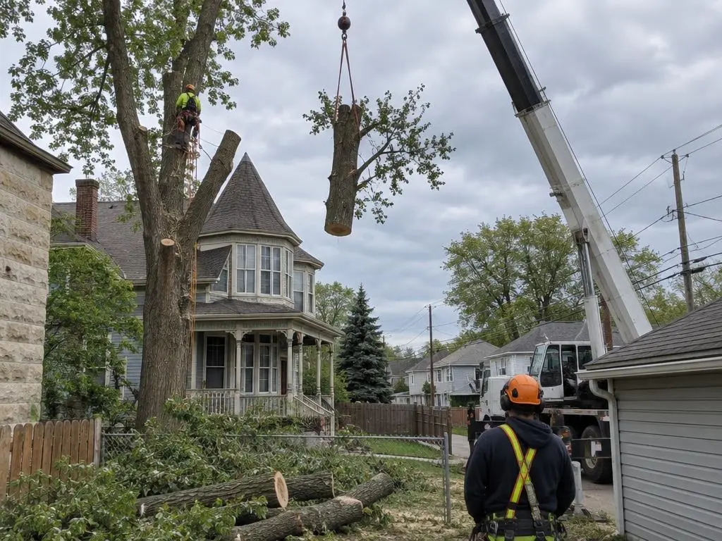 Crane Tree Removal in Joliet, IL